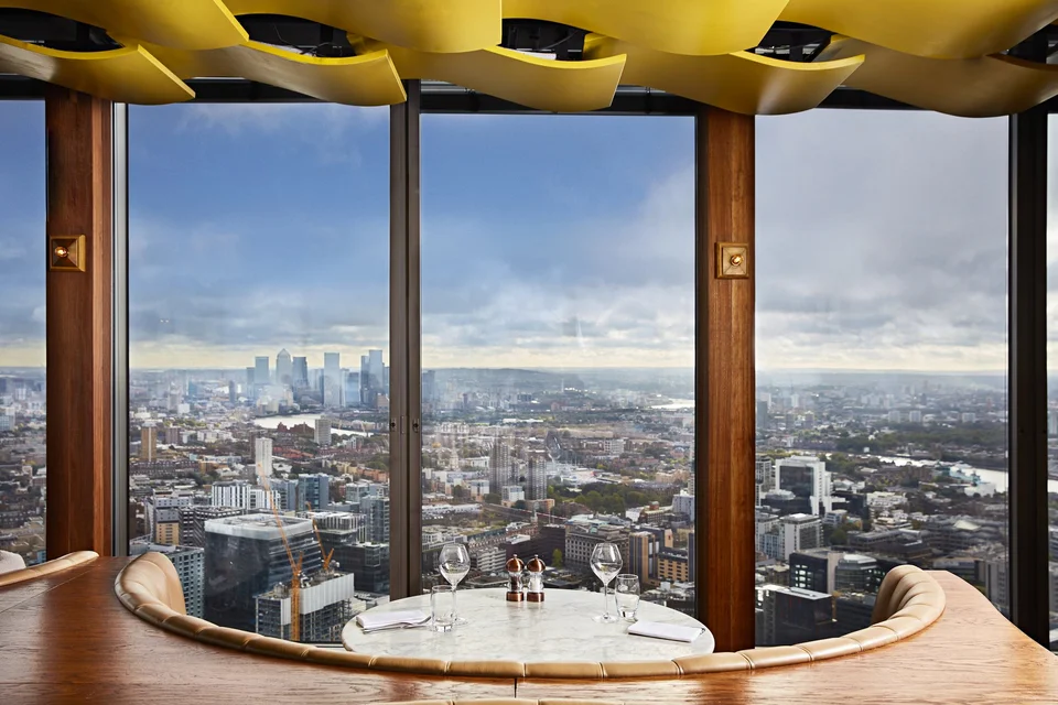 Duck Waffle restaurant in London UK