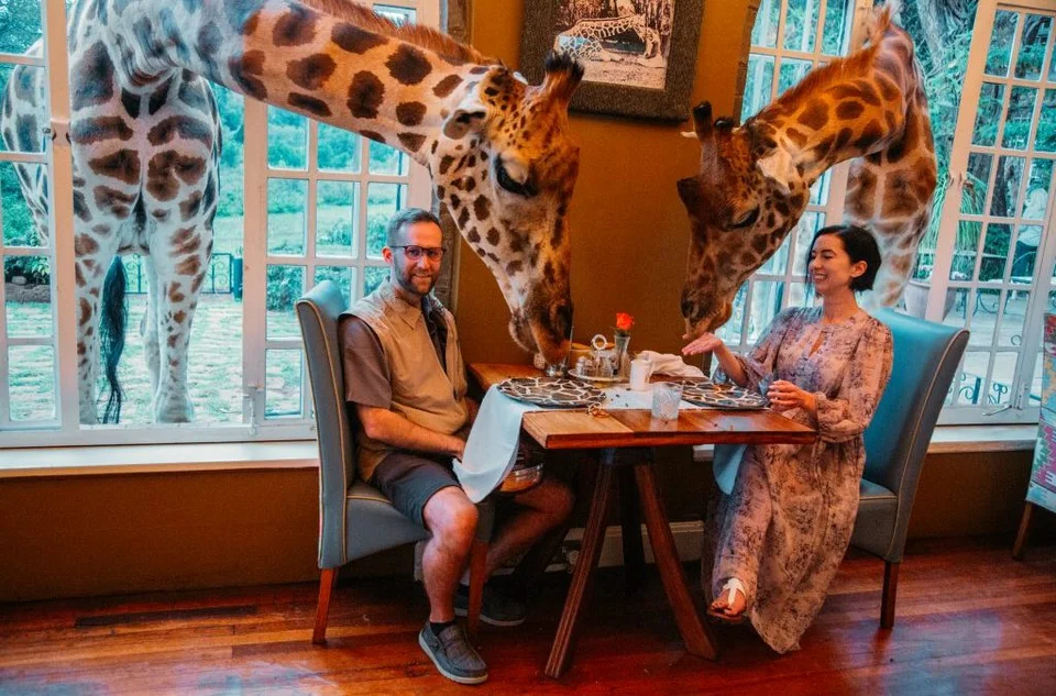 Giraffe Manor restaurant in Nairobi Kenya