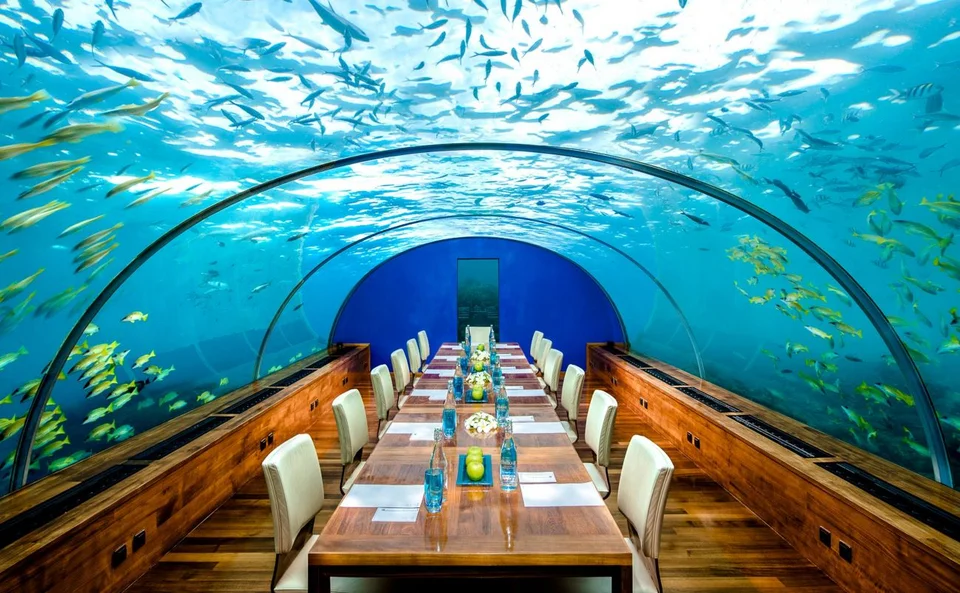 Ithaa Undersea Restaurant in Rangali Island MALDIVES