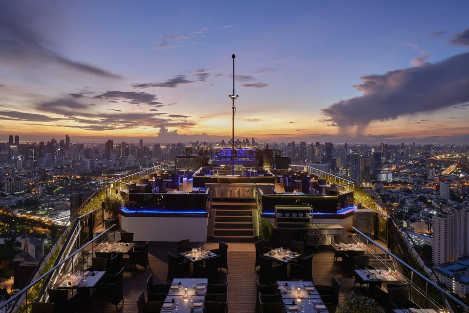 Vertigo rooftop restaurant in BangKong Thailand